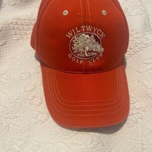 Wiltwyck Golf Club Orange one size Baseball cap. Embroidered
